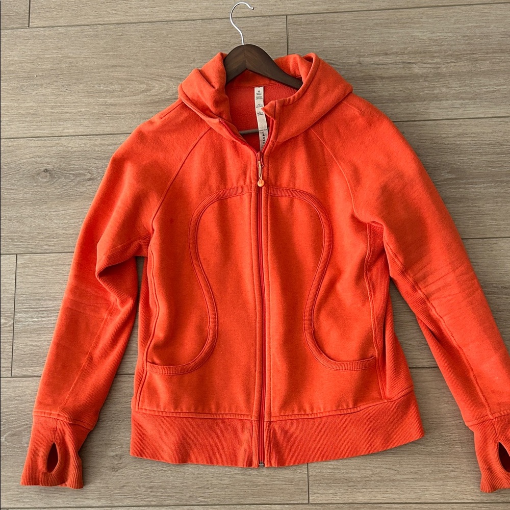 Lululemon Athletica Vibrant Orange Hoodie
